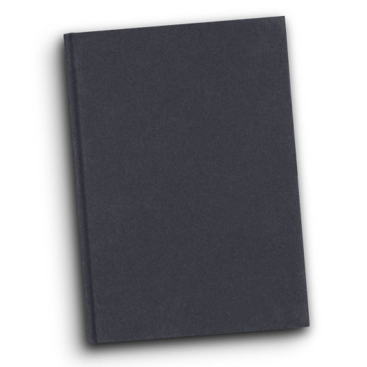 Cotton Hard Cover Notebooks Navy Closed